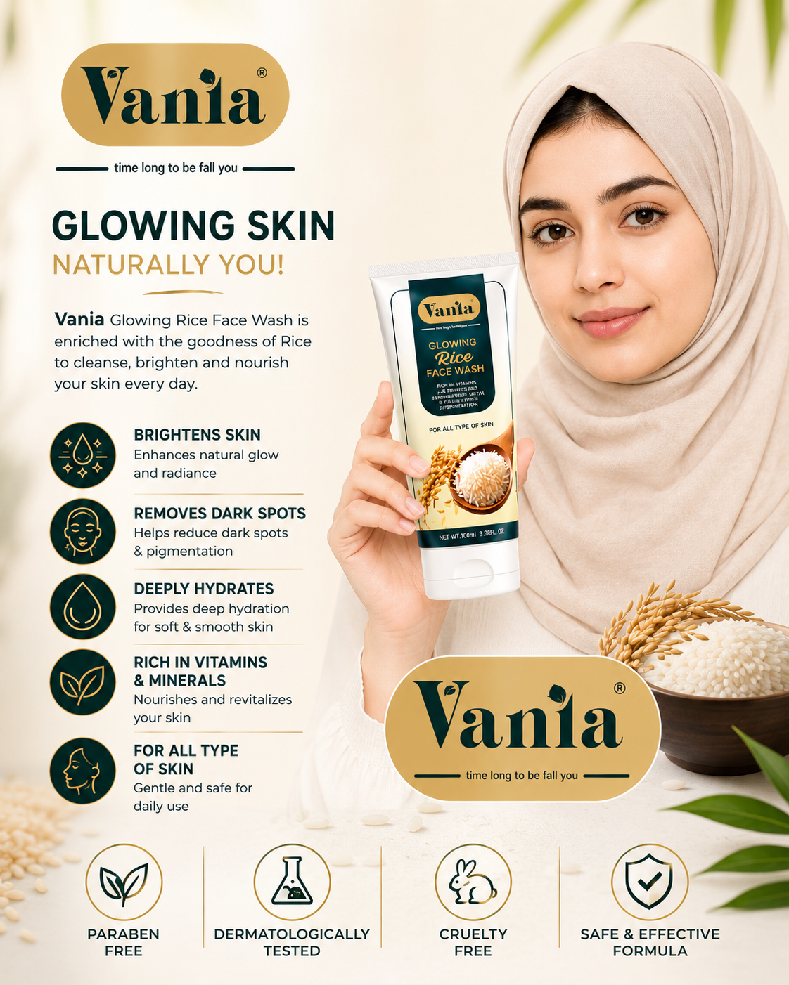 Vania Rice Face Wash