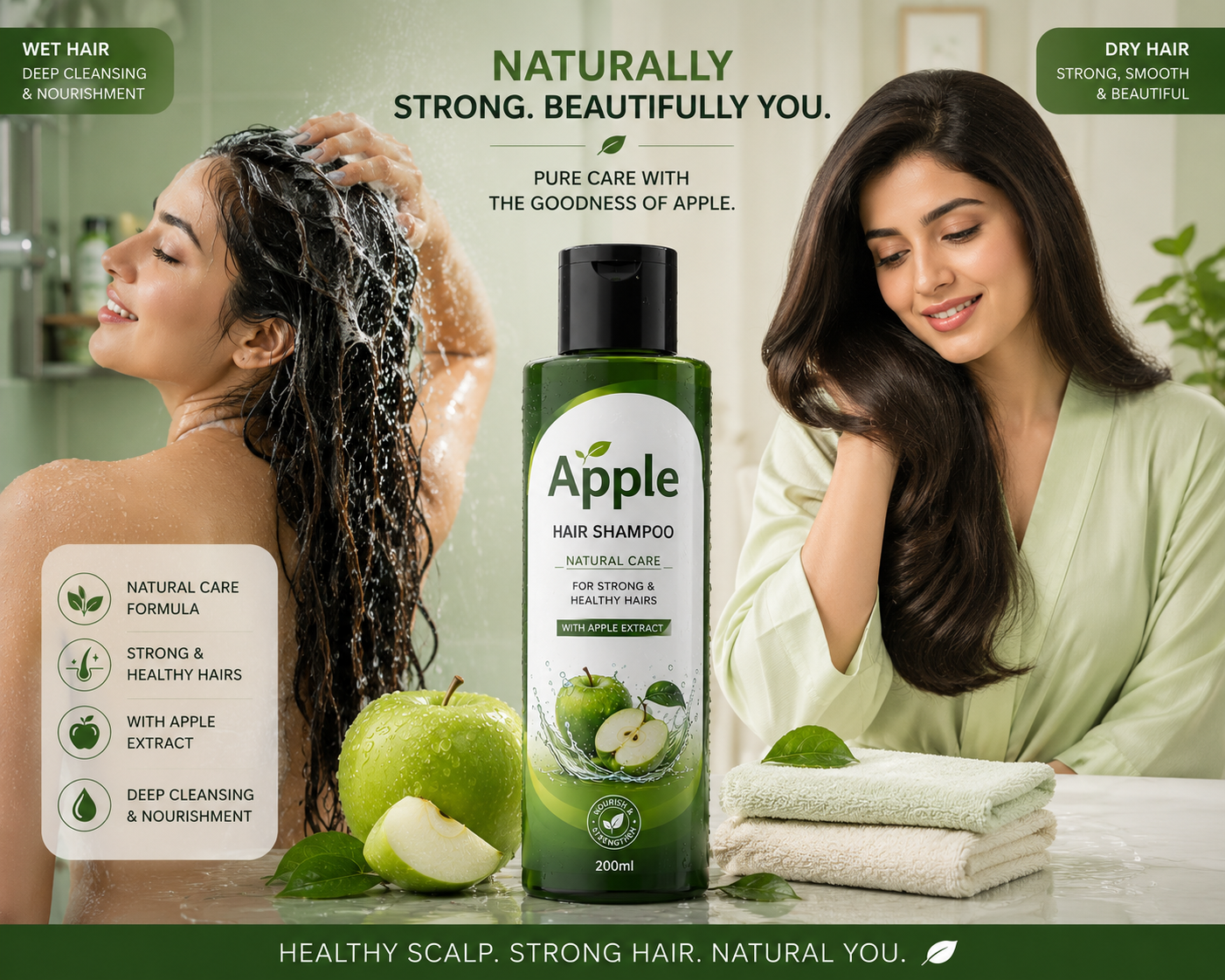 Apple Hair Shampoo – 200ml