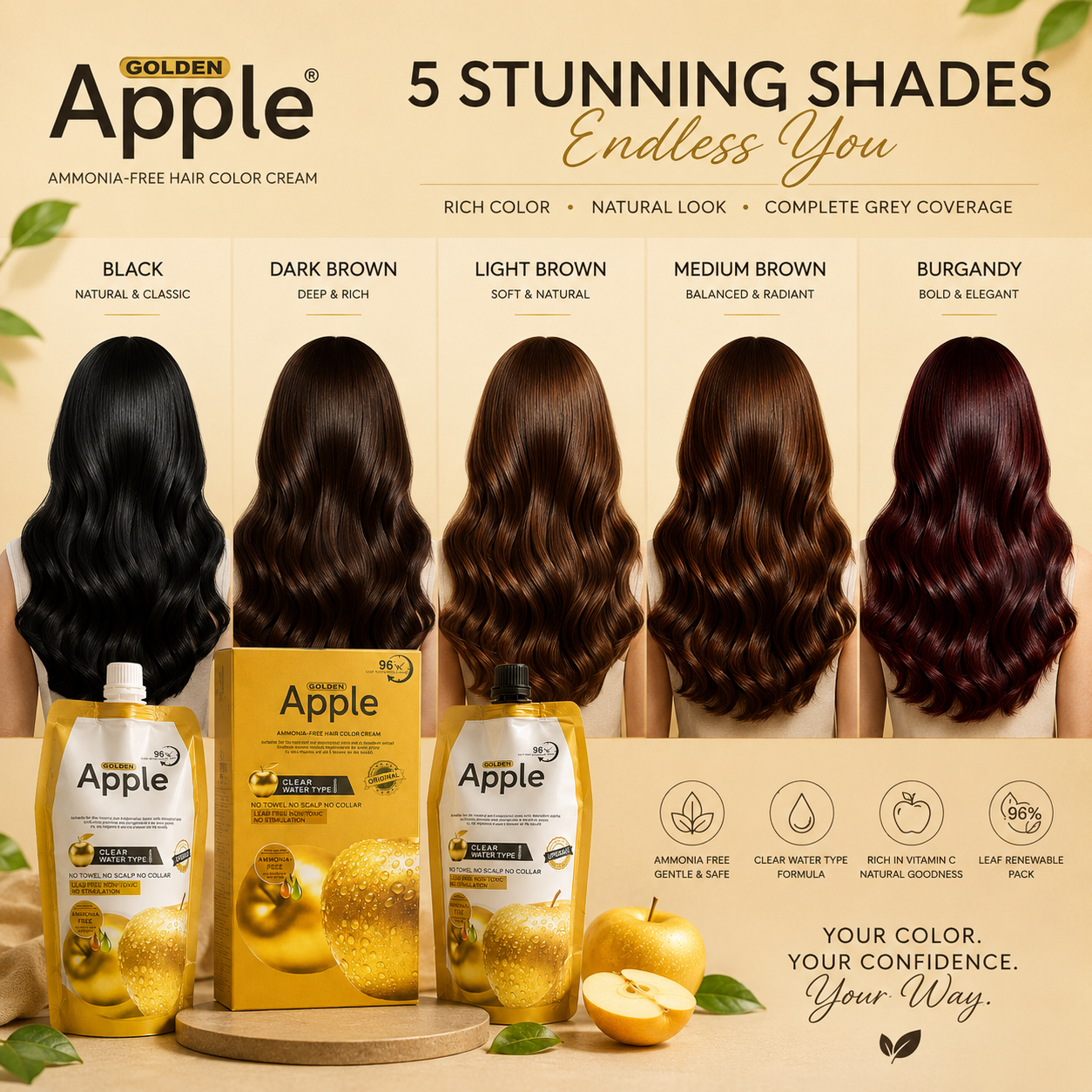 Golden Apple Hair Color Cream