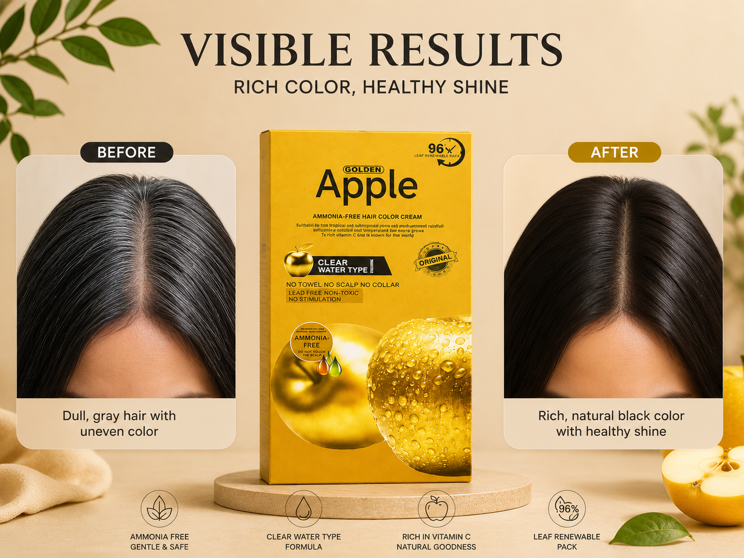 Golden Apple Hair Color Cream