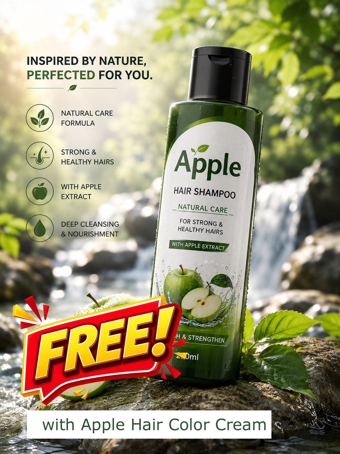 Apple Hair Color + FREE 200ml Apple Shampoo